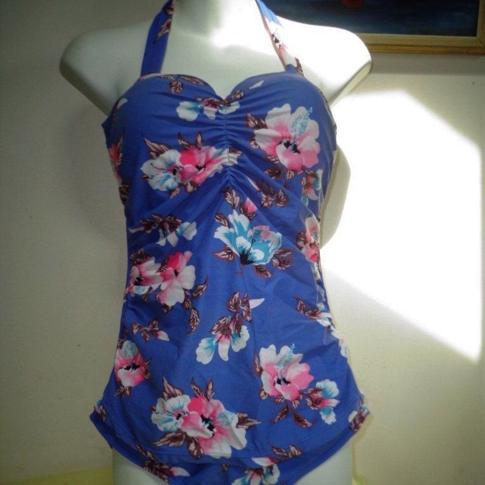 'SPORT' Vintage Inspired One Piece Swimsuit Sz L
